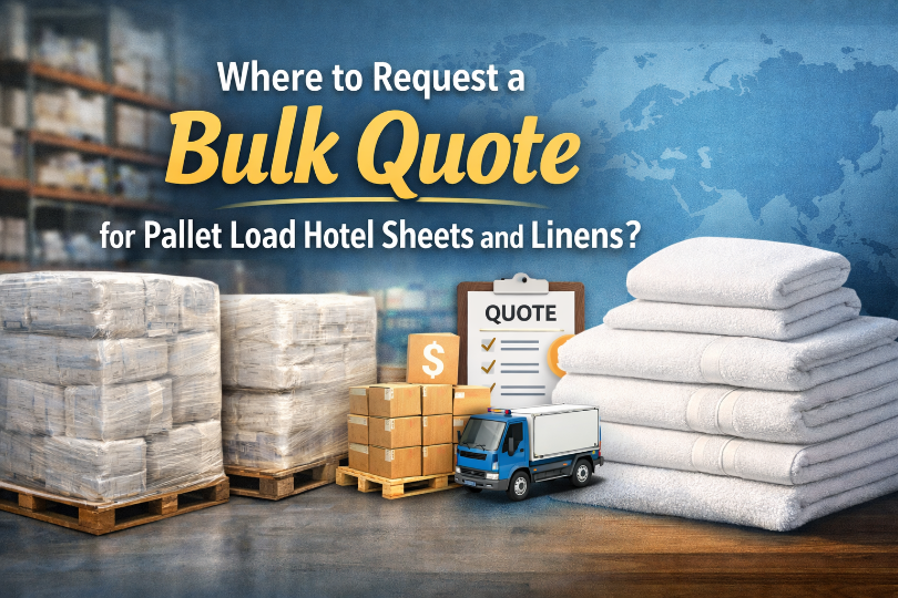 Where to Request a Bulk Quote for Pallet Load Hotel Sheets and Linens
